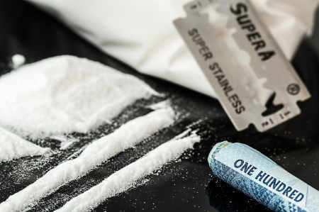 drug-abuse cocaine on a table